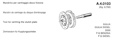 Tool for centering the clutch plate (7885 bytes)